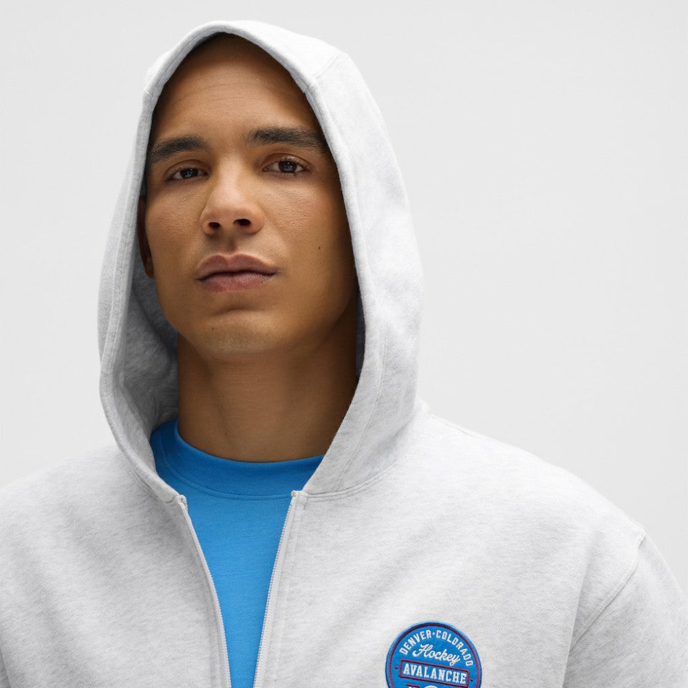 Colorado Avalanche lululemon Steady State Full-Zip Hoodie - Heathered Core Ultra Light Grey - NHL
