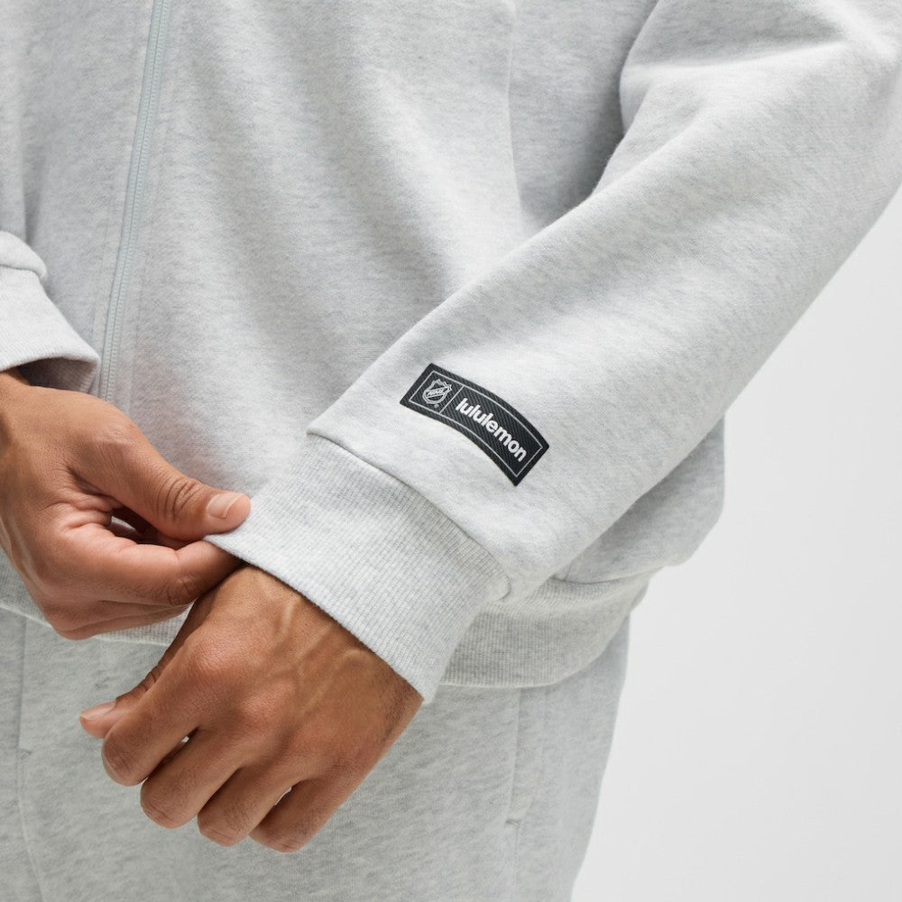 Columbus Blue Jackets lululemon Steady State Full-Zip Hoodie - Heathered Core Ultra Light Grey - NHL