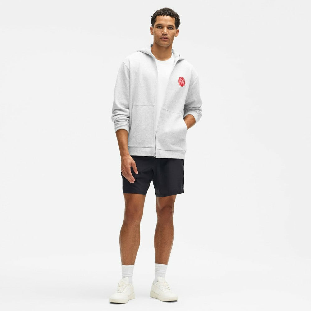 Detroit Red Wings lululemon Steady State Full-Zip Hoodie - Heathered Core Ultra Light Grey - NHL