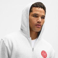 Detroit Red Wings lululemon Steady State Full-Zip Hoodie - Heathered Core Ultra Light Grey - NHL