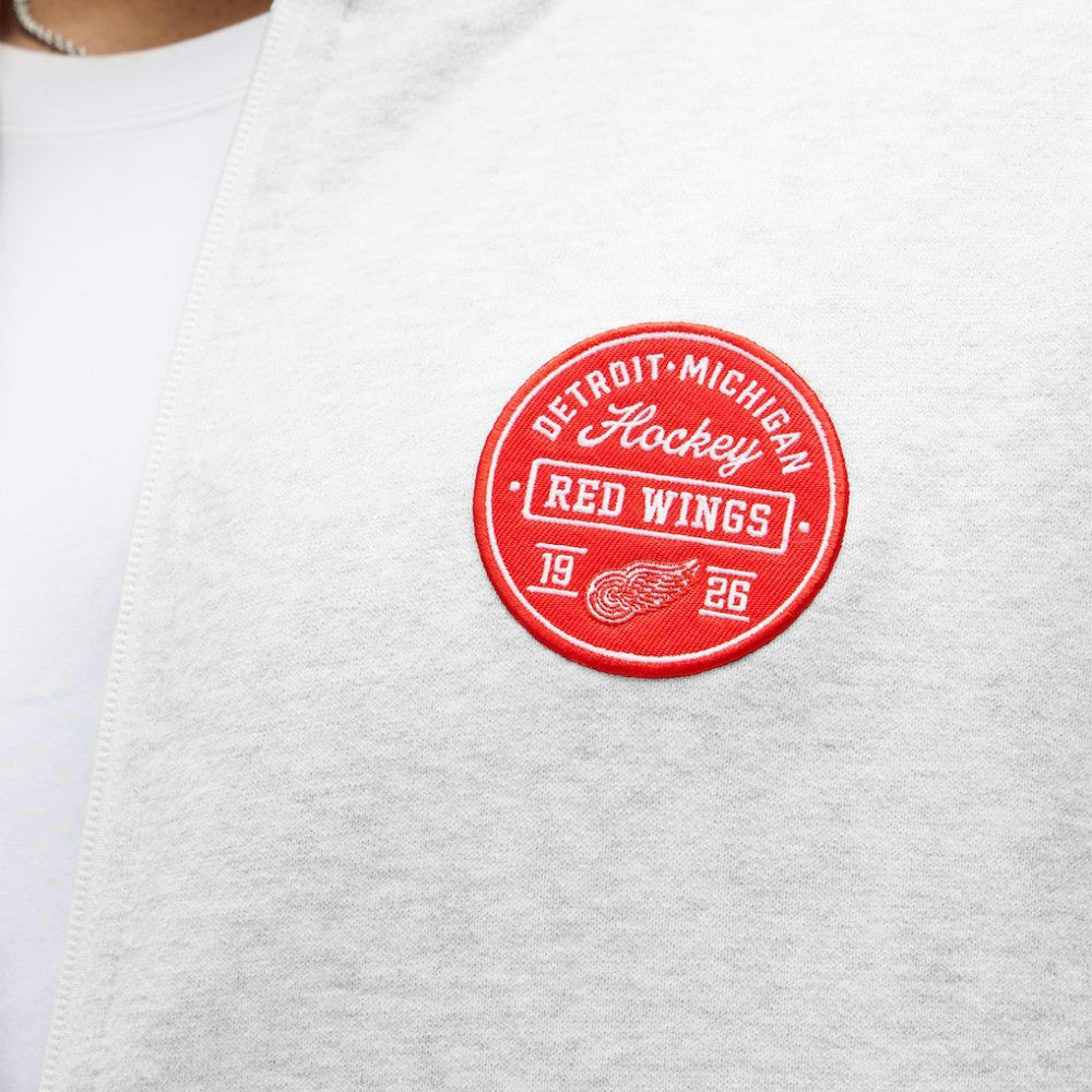 Detroit Red Wings lululemon Steady State Full-Zip Hoodie - Heathered Core Ultra Light Grey - NHL