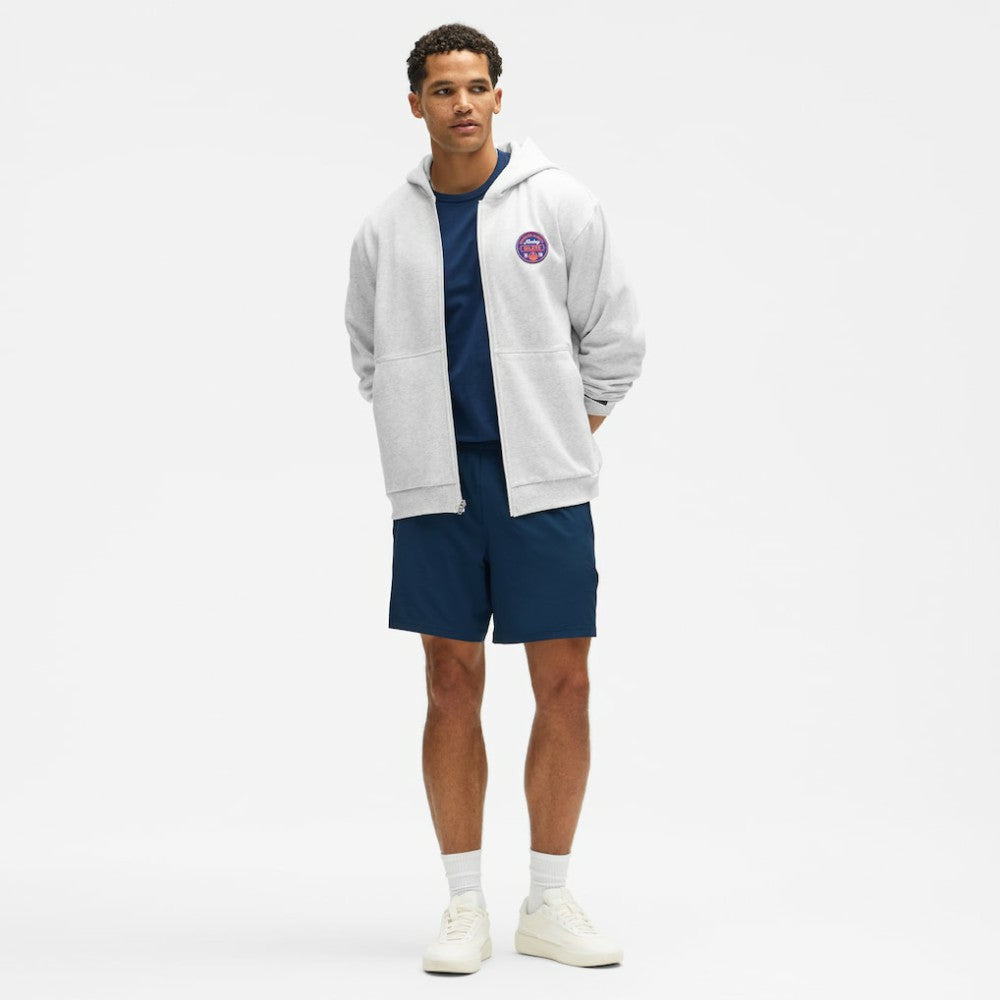 Edmonton Oilers lululemon Steady State Full-Zip Hoodie - Heathered Core Ultra Light Grey - NHL