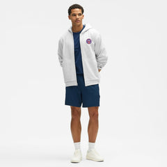 Edmonton Oilers lululemon Steady State Full-Zip Hoodie - Heathered Core Ultra Light Grey - NHL