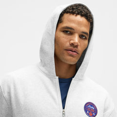 Edmonton Oilers lululemon Steady State Full-Zip Hoodie - Heathered Core Ultra Light Grey - NHL