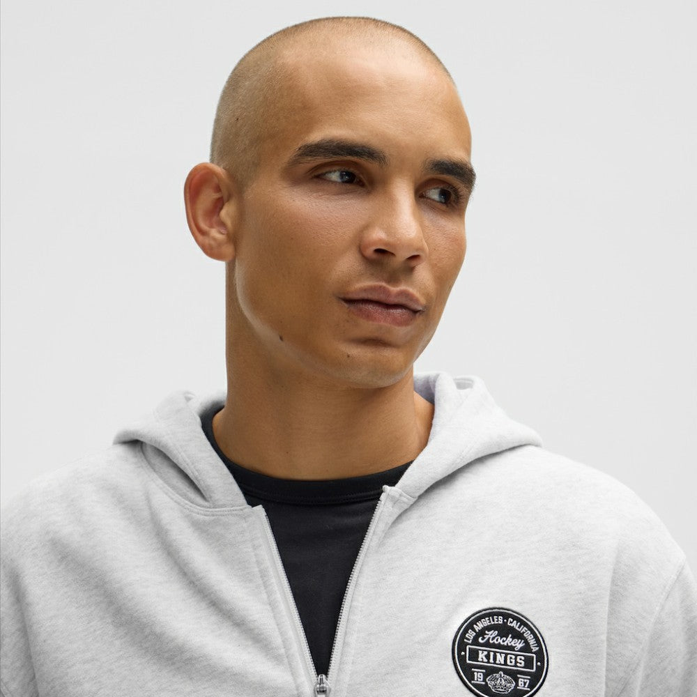Los Angeles Kings lululemon Steady State Full-Zip Hoodie - Heathered Core Ultra Light Grey - NHL