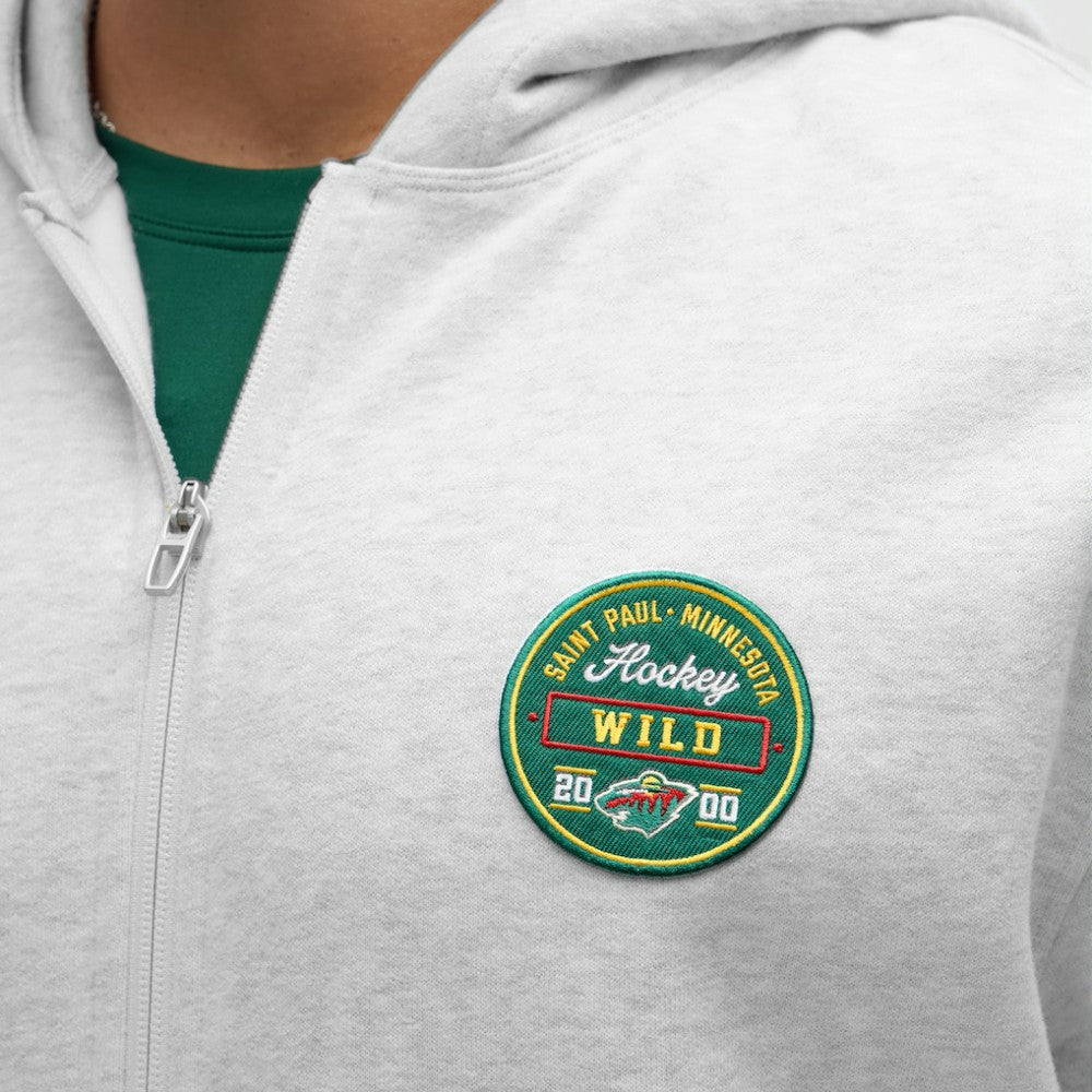 Minnesota Wild lululemon Steady State Full-Zip Hoodie - Heathered Core Ultra Light Grey - NHL