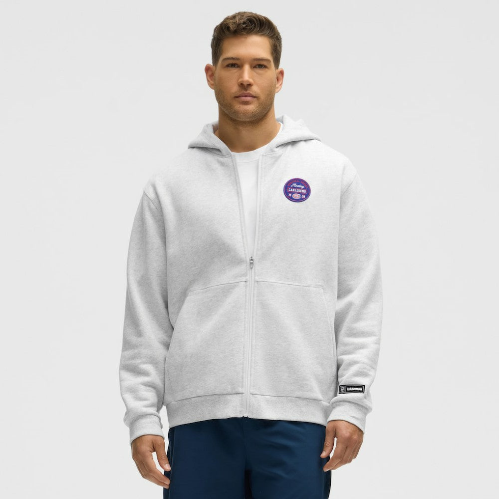 Montreal Canadiens lululemon Steady State Full-Zip Hoodie - Heathered Core Ultra Light Grey - NHL