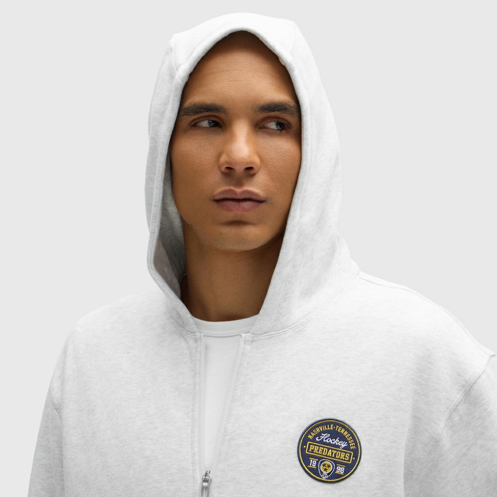 Nashville Predators lululemon Steady State Full-Zip Hoodie - Heathered Core Ultra Light Grey - NHL