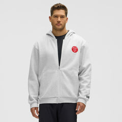 New Jersey Devils lululemon Steady State Full-Zip Hoodie - Heathered Core Ultra Light Grey - NHL