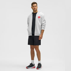 New Jersey Devils lululemon Steady State Full-Zip Hoodie - Heathered Core Ultra Light Grey - NHL