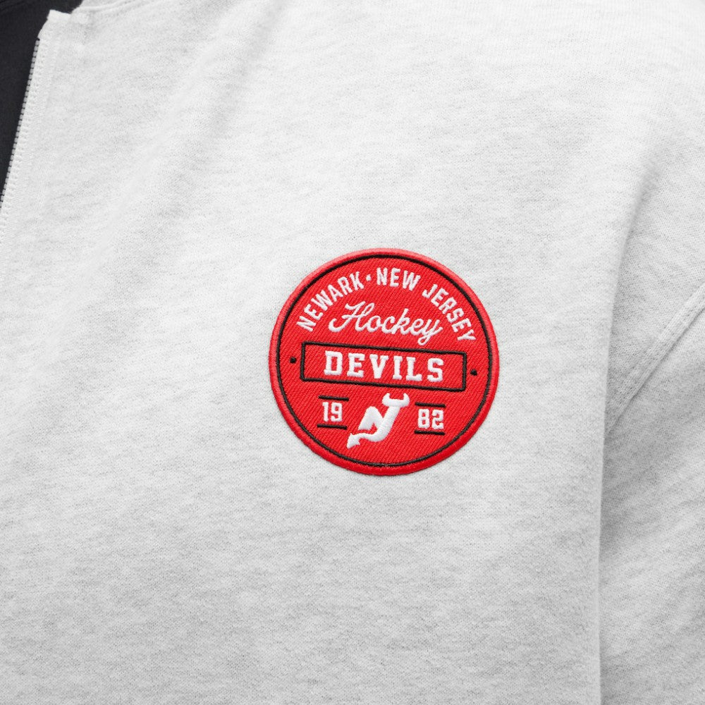 New Jersey Devils lululemon Steady State Full-Zip Hoodie - Heathered Core Ultra Light Grey - NHL