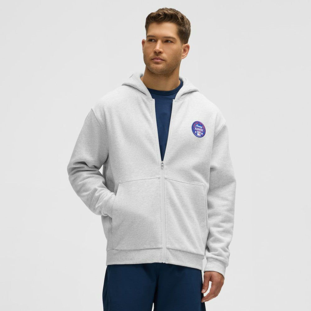New York Rangers lululemon Steady State Full-Zip Hoodie - Heathered Core Ultra Light Grey - NHL
