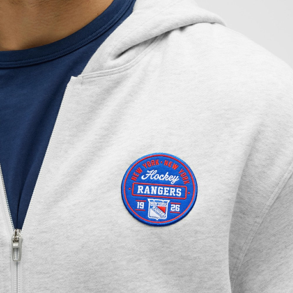 New York Rangers lululemon Steady State Full-Zip Hoodie - Heathered Core Ultra Light Grey - NHL