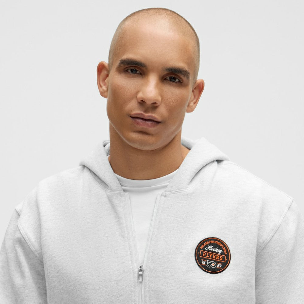 Philadelphia Flyers lululemon Steady State Full-Zip Hoodie - Heathered Core Ultra Light Grey - NHL