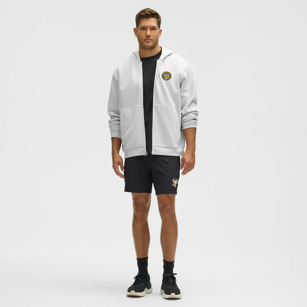 Pittsburgh Penguins lululemon Steady State Full-Zip Hoodie - Heathered Core Ultra Light Grey - NHL