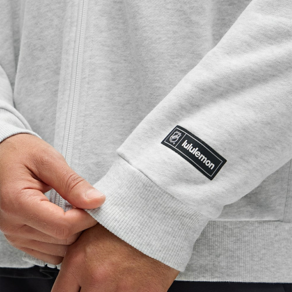 Pittsburgh Penguins lululemon Steady State Full-Zip Hoodie - Heathered Core Ultra Light Grey - NHL