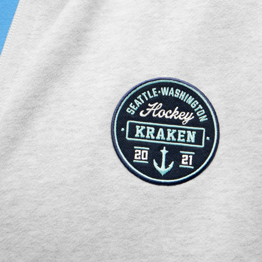 Seattle Kraken lululemon Steady State Full-Zip Hoodie - Heathered Core Ultra Light Grey - NHL