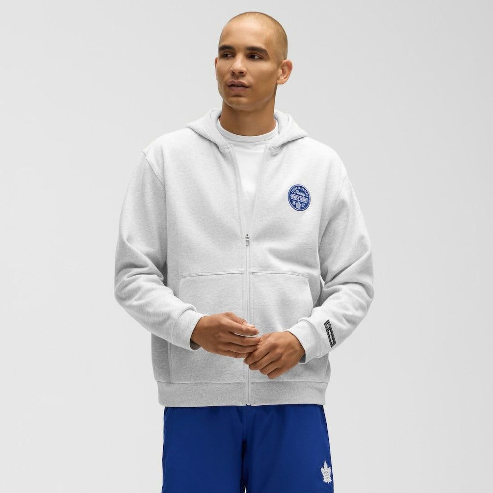 Toronto Maple Leafs lululemon Steady State Full-Zip Hoodie - Heathered Core Ultra Light Grey - NHL