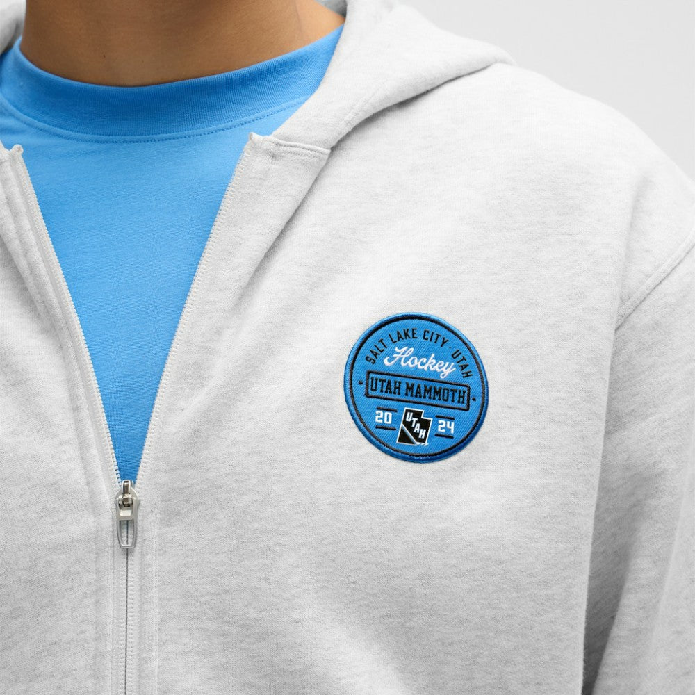 Utah Mammoth lululemon Steady State Full-Zip Hoodie - Heathered Core Ultra Light Grey - NHL