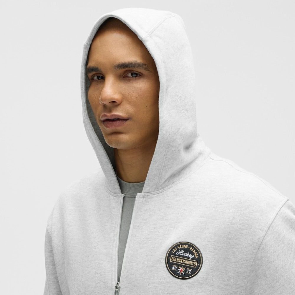 Vegas Golden Knights lululemon Steady State Full-Zip Hoodie - Heathered Core Ultra Light Grey - NHL
