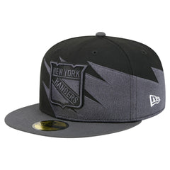 New York Rangers New Era Spikes 59FIFTY Fitted Hat - Black - NHL