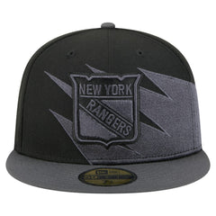 New York Rangers New Era Spikes 59FIFTY Fitted Hat - Black - NHL
