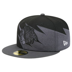 Chicago Blackhawks New Era Spikes 59FIFTY Fitted Hat - Black - NHL