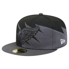 Detroit Red Wings New Era Spikes 59FIFTY Fitted Hat - Black - NHL