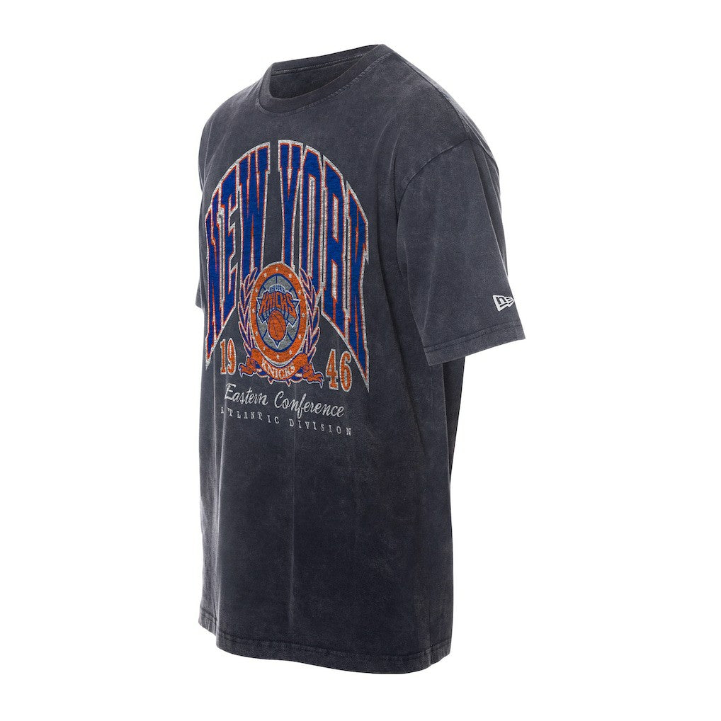New York Knicks Sport Classics Mineral Washed T-Shirt Black - NBA