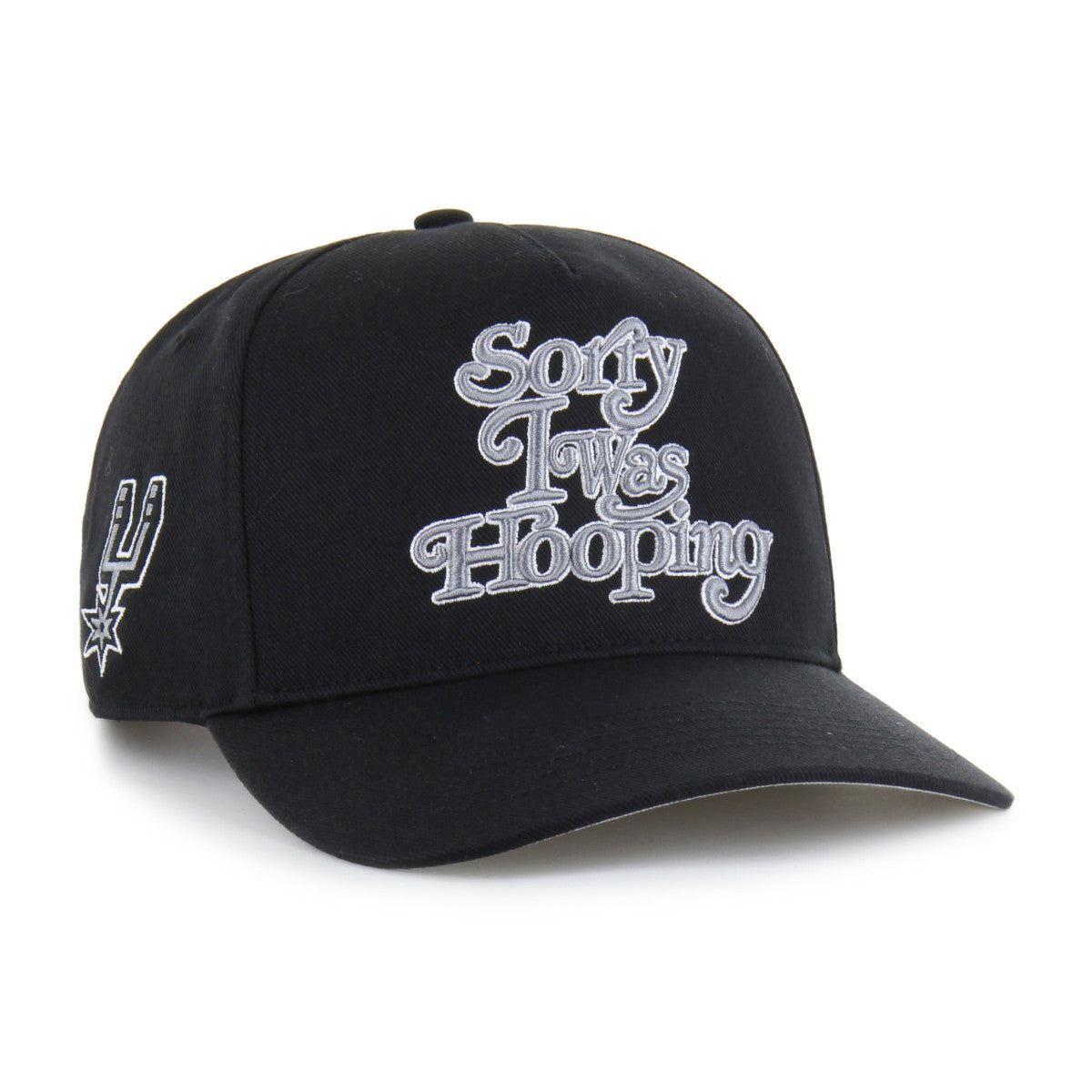 San Antonio Spurs Brand Seen by '47 Sorry I Was Hooping Hitch Adjustable Hat Black - NBA