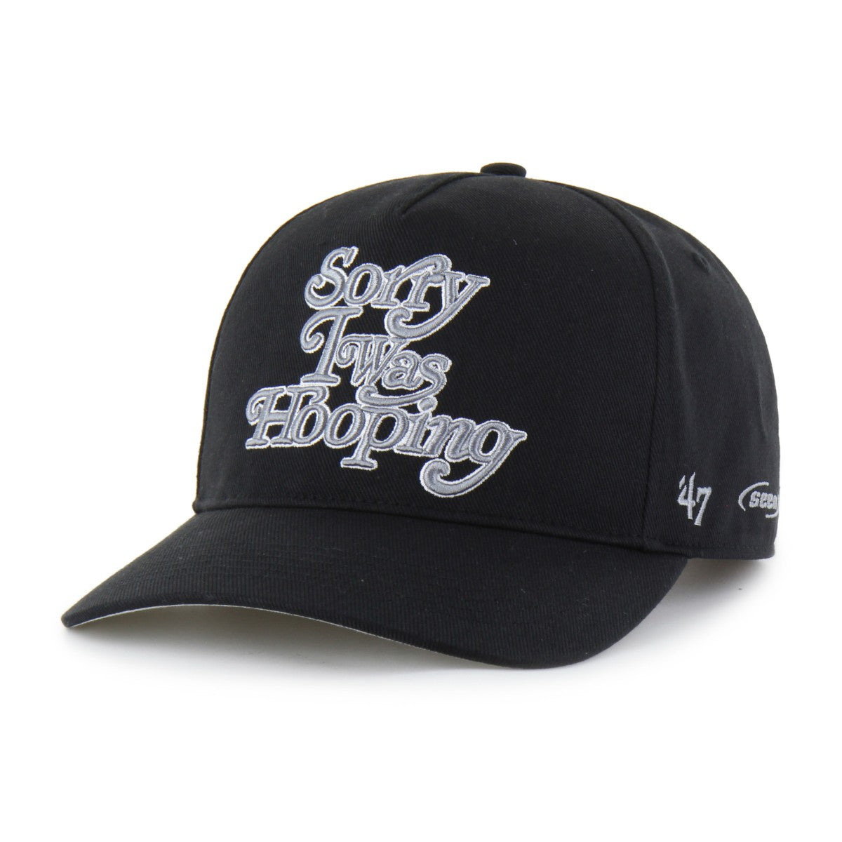 San Antonio Spurs Brand Seen by '47 Sorry I Was Hooping Hitch Adjustable Hat Black - NBA
