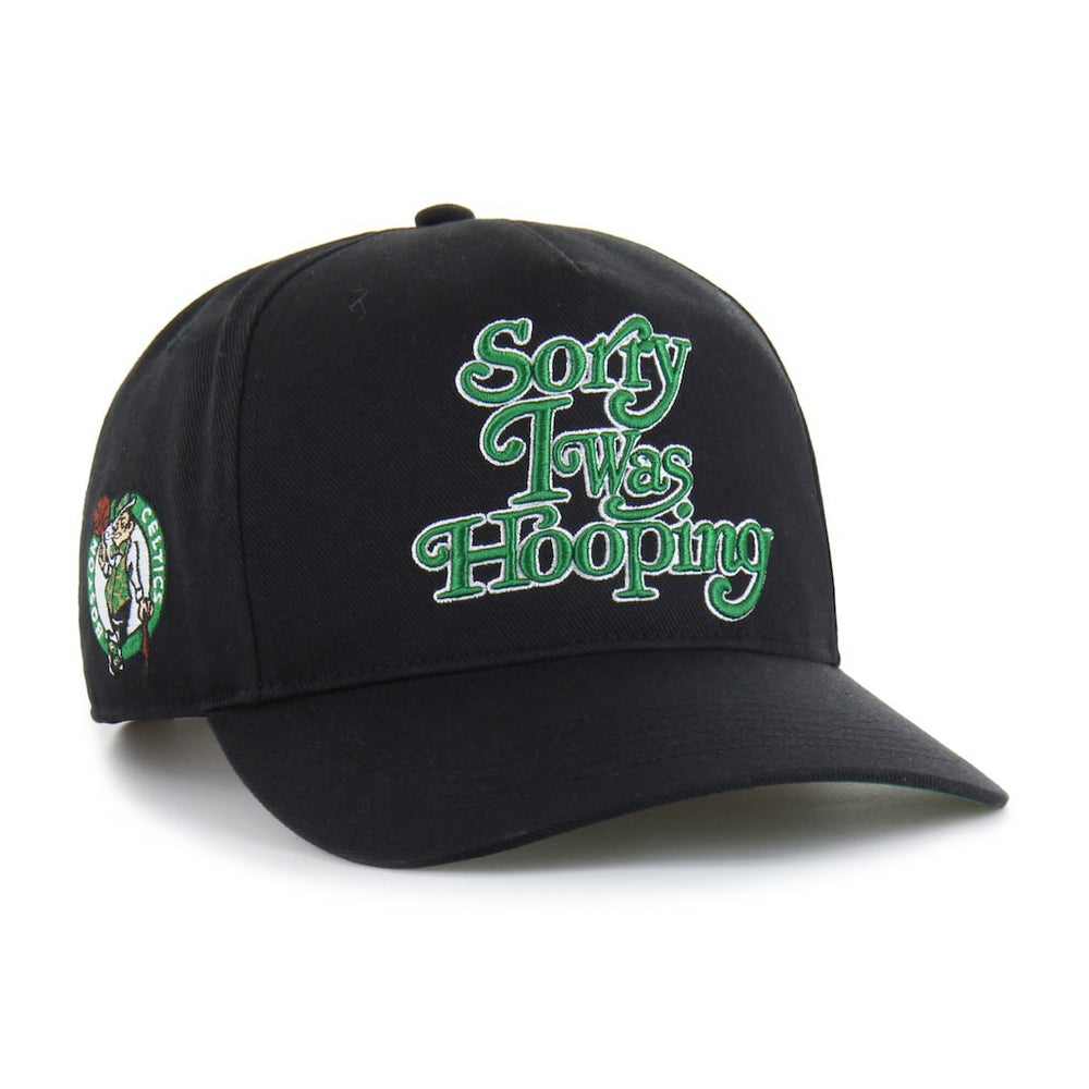 Boston Celtics Brand Seen by '47 Sorry I Was Hooping Hitch Adjustable Hat Black - NBA