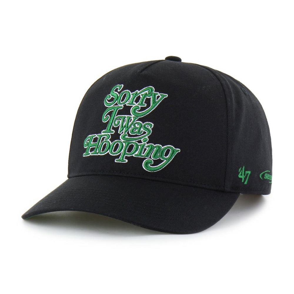 Boston Celtics Brand Seen by '47 Sorry I Was Hooping Hitch Adjustable Hat Black - NBA