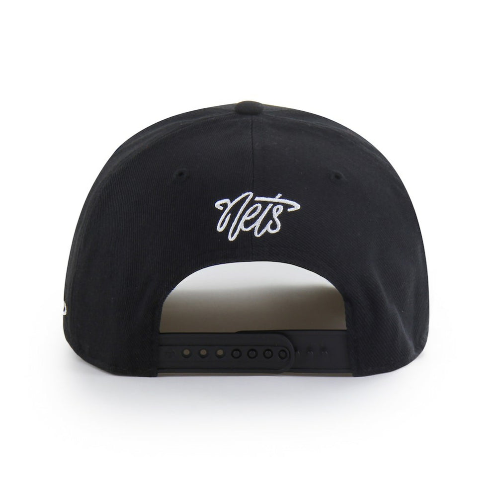 Brooklyn Nets Brand Seen by '47 Sorry I Was Hooping Hitch Adjustable Hat Black - NBA