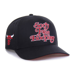 Chicago Bulls Brand Seen by '47 Sorry I Was Hooping Hitch Adjustable Hat Black - NBA