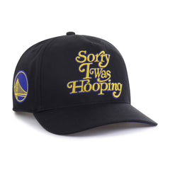 Golden State Warriors Brand Seen by '47 Sorry I Was Hooping Hitch Adjustable Hat Black - NBA