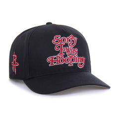 Houston Rockets Brand Seen by '47 Sorry I Was Hooping Hitch Adjustable Hat Black - NBA