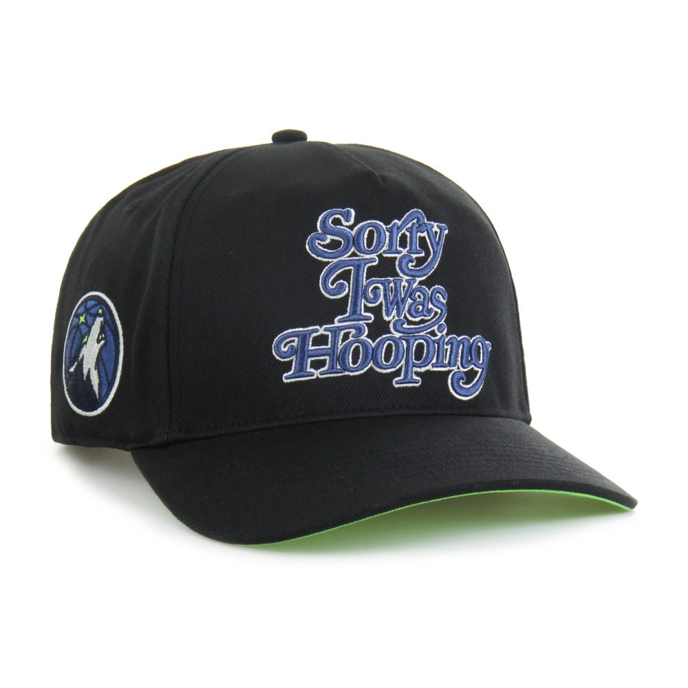 Minnesota Timberwolves Brand Seen by '47 Sorry I Was Hooping Hitch Adjustable Hat Black - NBA