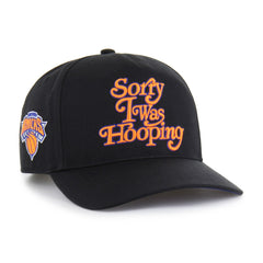 New York Knicks Brand Seen by '47 Sorry I Was Hooping Hitch Adjustable Hat Black - NBA