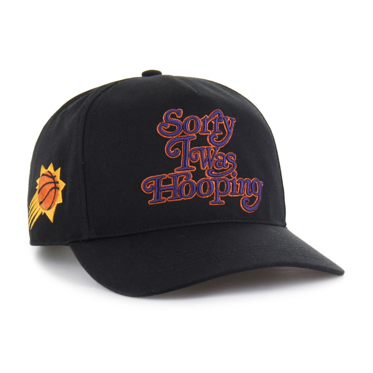 Phoenix Suns Brand Seen by '47 Sorry I Was Hooping Hitch Adjustable Hat Black - NBA