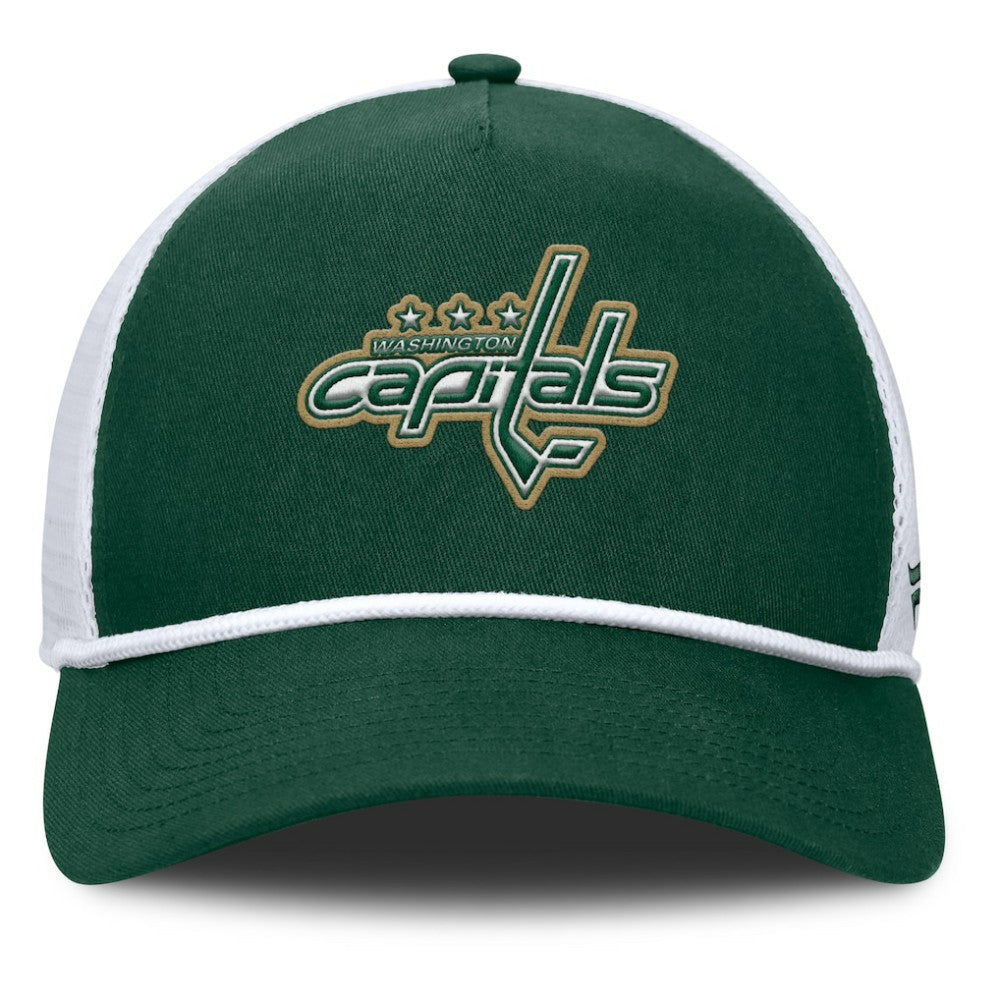 Washington Capitals Fanatics Bermuda A-Frame Adjustable Hat - Green/White - NHL