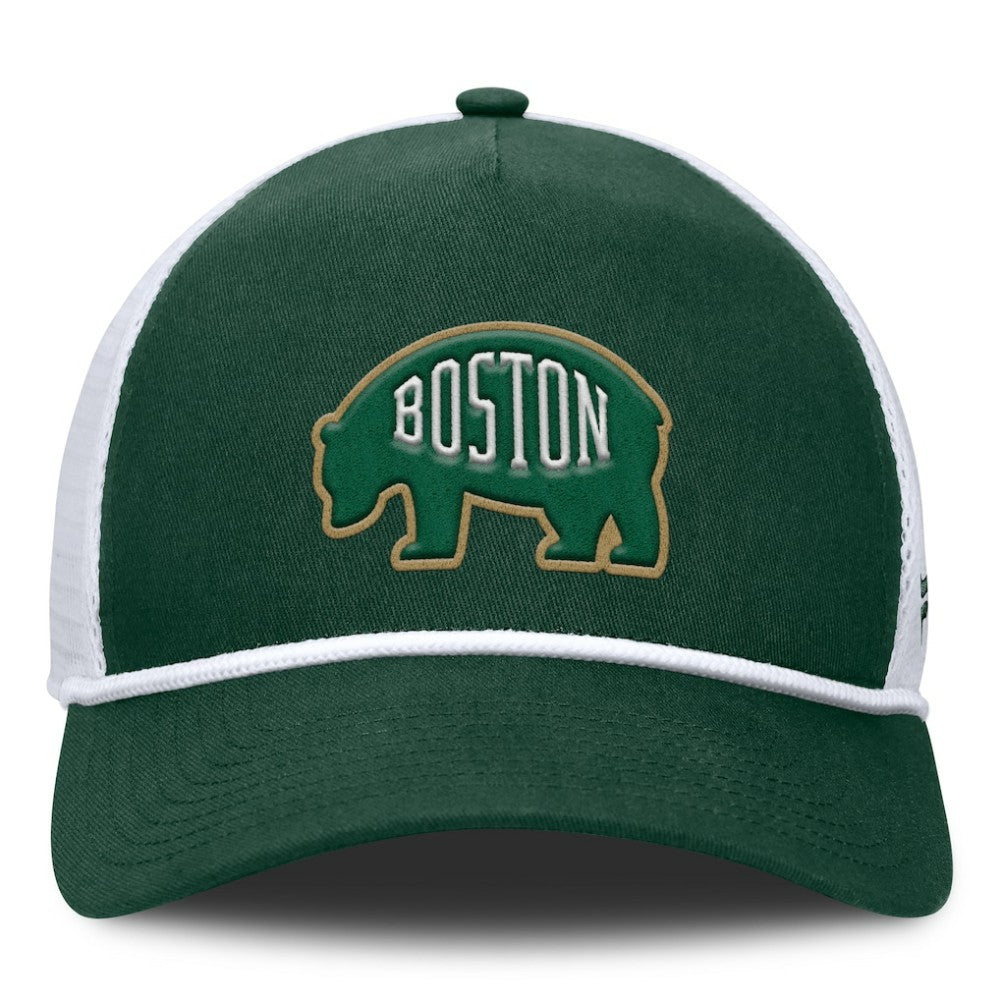 Boston Bruins Fanatics Bermuda A-Frame Adjustable Hat - Green/White - NHL