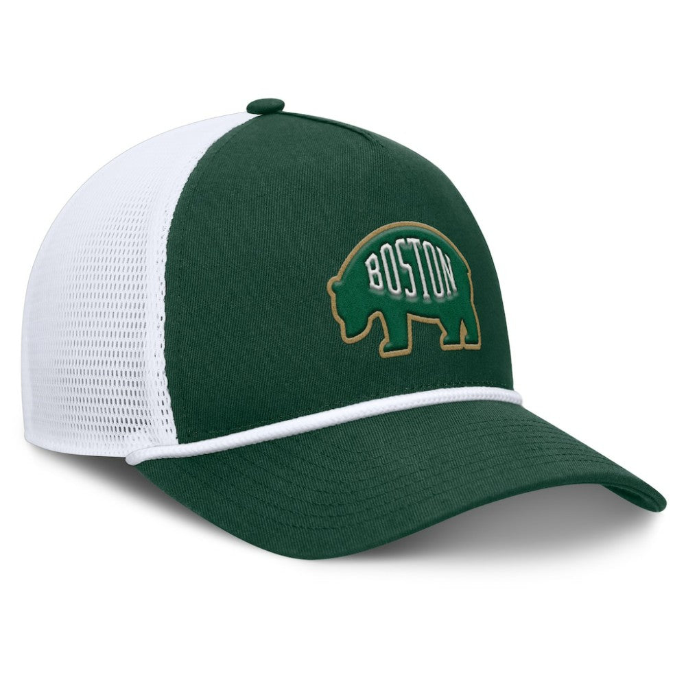 Boston Bruins Fanatics Bermuda A-Frame Adjustable Hat - Green/White - NHL