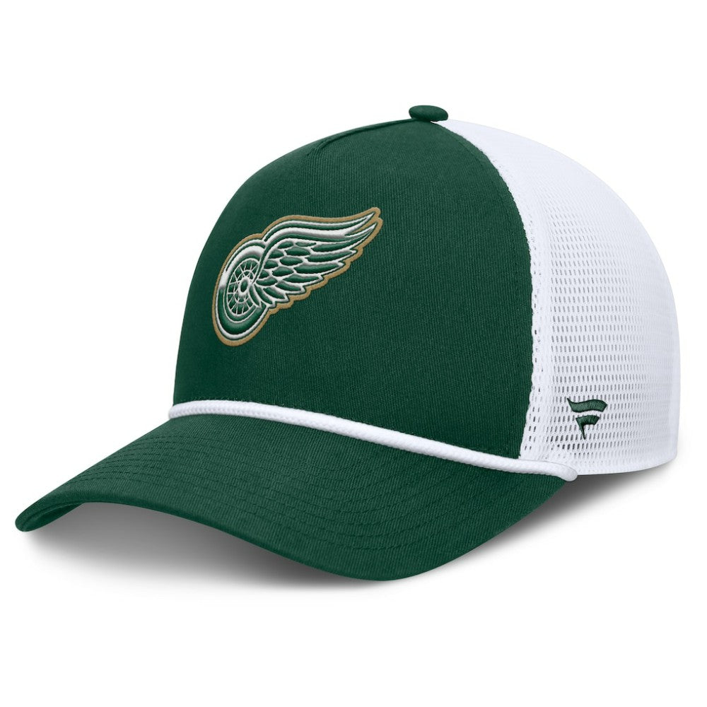 Detroit Red Wings Fanatics Bermuda A-Frame Adjustable Hat - Green/White - NHL