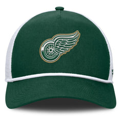 Detroit Red Wings Fanatics Bermuda A-Frame Adjustable Hat - Green/White - NHL