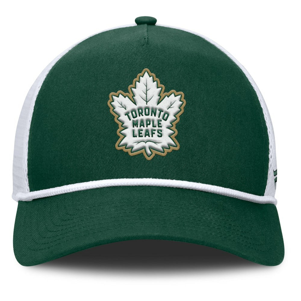 Toronto Maple Leafs Fanatics Bermuda A-Frame Adjustable Hat - Green/White - NHL