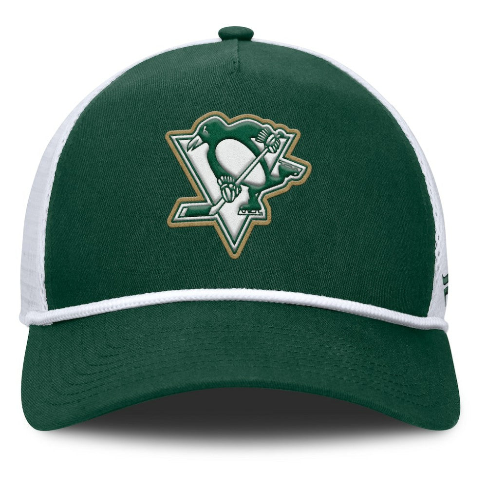 Pittsburgh Penguins Fanatics Bermuda A-Frame Adjustable Hat - Green/White - NHL
