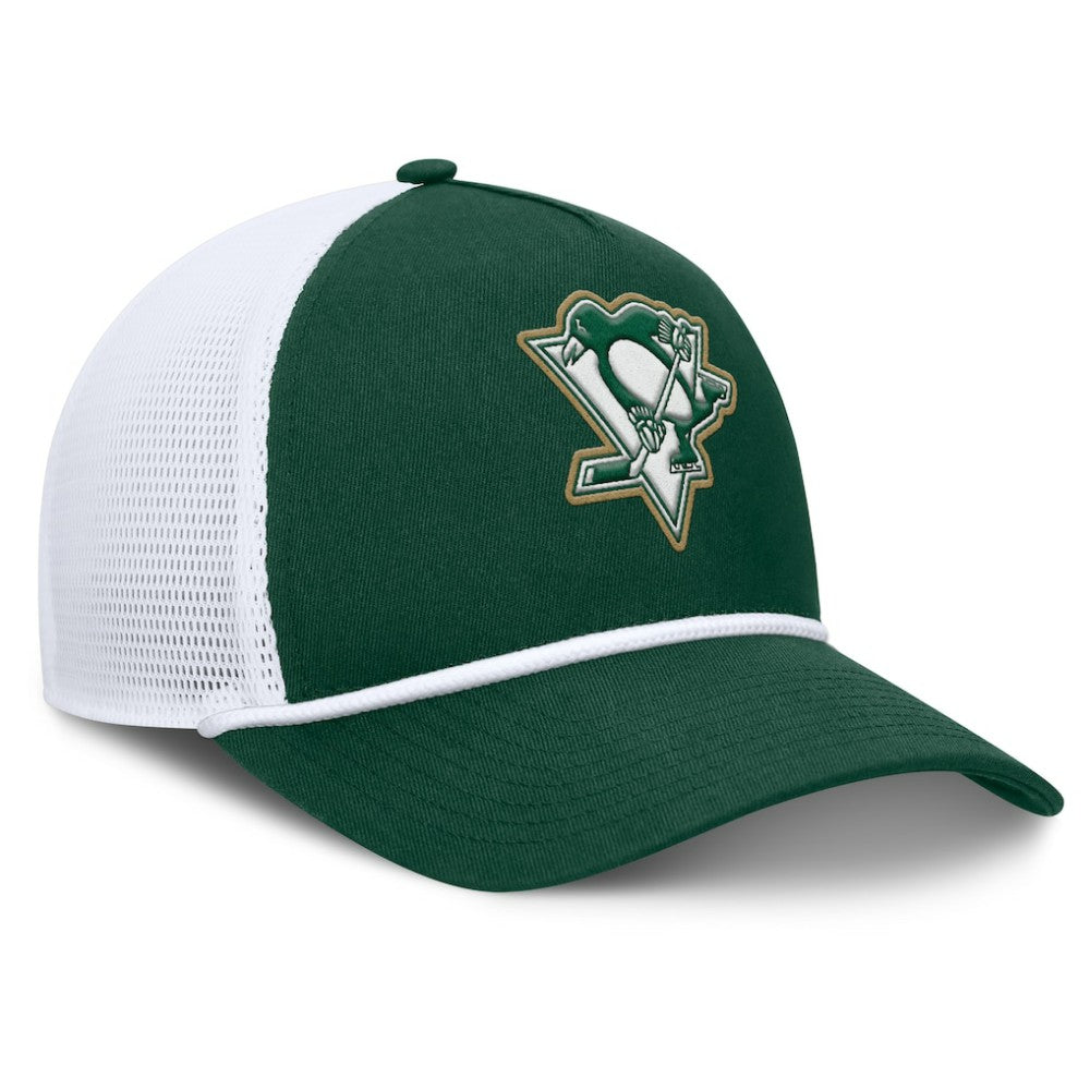 Pittsburgh Penguins Fanatics Bermuda A-Frame Adjustable Hat - Green/White - NHL
