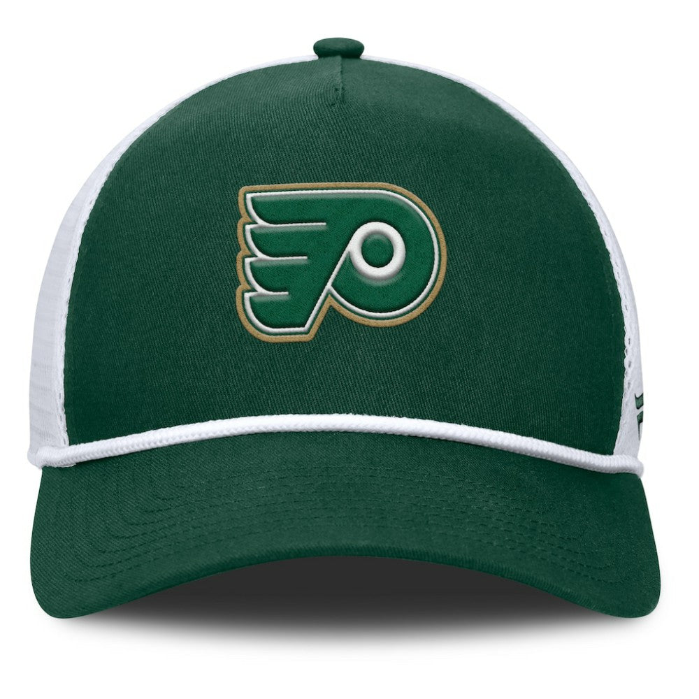 Philadelphia Flyers Fanatics Bermuda A-Frame Adjustable Hat - Green/White - NHL