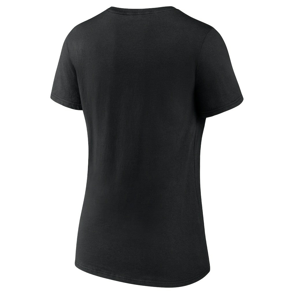 Philadelphia Eagles Women's Push On V-Neck T-Shirt Black | NFL